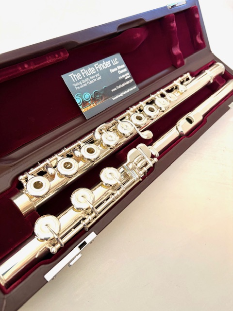 IMG_0944 Muramatsu DS All Silver Flute, Inline G, Heavywall, D# Roller, High E Facilitator, Tsubasa headjoint Cut, 1-Year Warranty!