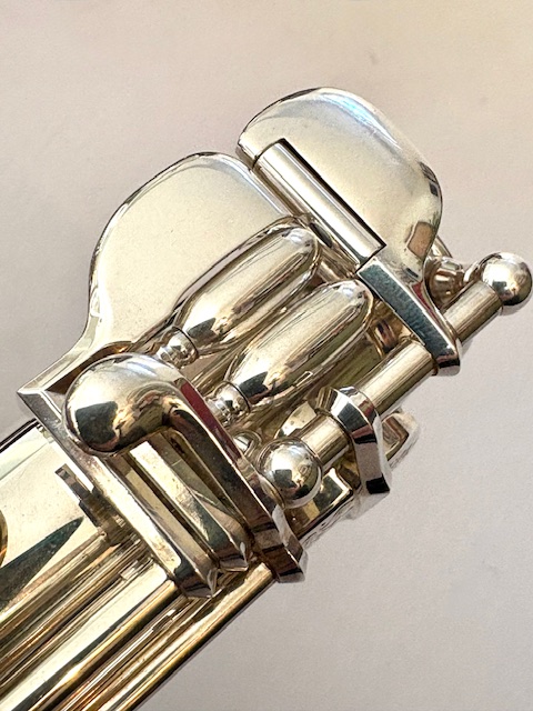 IMG_0956 Muramatsu DS All Silver Flute, Inline G, Heavywall, D# Roller, High E Facilitator, Tsubasa headjoint Cut, 1-Year Warranty!