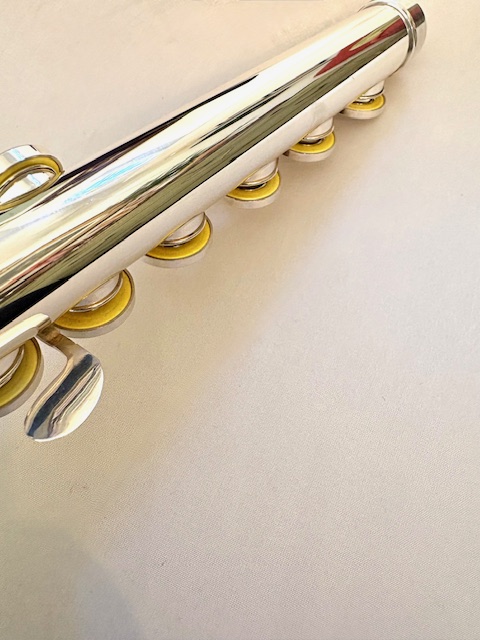 IMG_0960 Muramatsu DS All Silver Flute, Inline G, Heavywall, D# Roller, High E Facilitator, Tsubasa headjoint Cut, 1-Year Warranty!