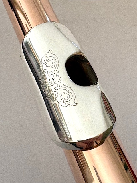 IMG_0998 Drelinger 9k Max Custom Made Flute Headjoint, 9k Gold Air Reed, Sterling Silver Engraved Lipplate, Warranty!