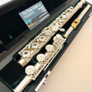 Altus Azumi AZ2 Flute Limited Edition, Sterling Silver Headjoint, 24k Gold Plated Lipplate and Crown, Offset G, B Foot, 1-Year Warranty!
