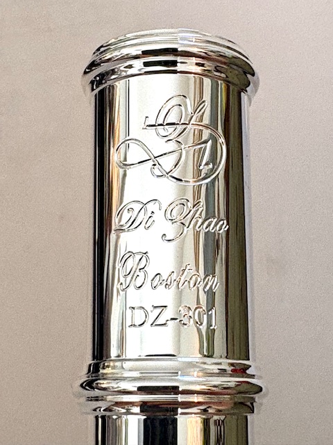 IMG_1183 New Dizhao DZ-301 COF Flute, All Silver Plated, Sterling Silver Lipplate/Riser, Offset G, C Foot, Factory Warranty!