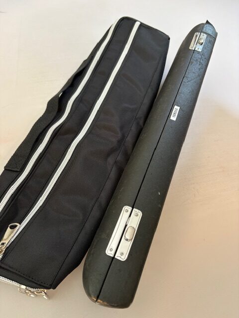 IMG_1484 Yamaha YFL-581 (Current 677) Solid Silver Pro Level Flute, Inline G, Completely Overhauled, Played With Van Morrison Band! One Year Warranty!