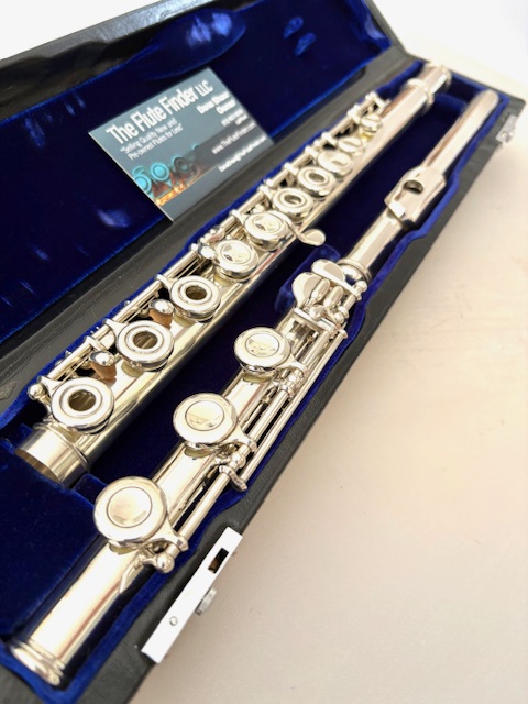 IMG_1550 Powell Handmade Commercial All Silver Flute, OVERHAULED! In-line G, B foot, Heavywall, 1-Year Warranty!