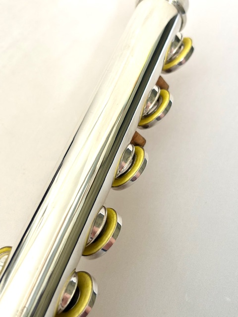 IMG_1558 Powell Handmade Commercial All Silver Flute, OVERHAULED! In-line G, B foot, Heavywall, 1-Year Warranty!