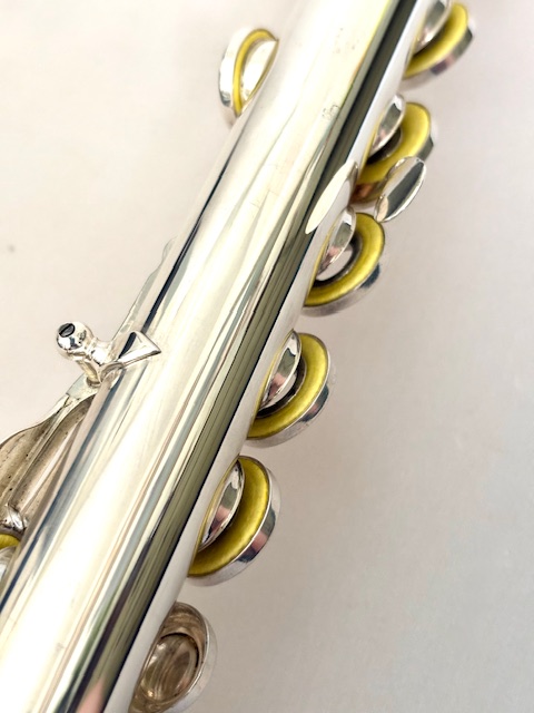 IMG_1559 Powell Handmade Commercial All Silver Flute, OVERHAULED! In-line G, B foot, Heavywall, 1-Year Warranty!