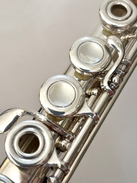 IMG_1560 Powell Handmade Commercial All Silver Flute, OVERHAULED! In-line G, B foot, Heavywall, 1-Year Warranty!