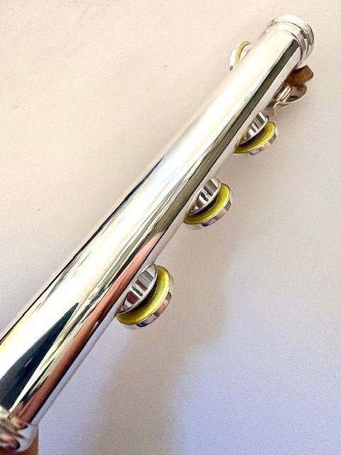IMG_1562 Powell Handmade Commercial All Silver Flute, OVERHAULED! In-line G, B foot, Heavywall, 1-Year Warranty!