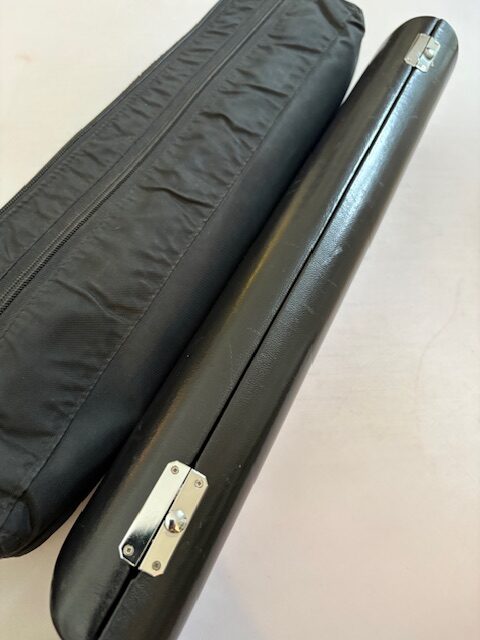 Miyazawa Classic (Vision) Flute, All .925 Silver, Offset G, B Foot, 9k Lipplate/14k Riser, Gold Crown, Closed Hole, 1-Year Warranty!