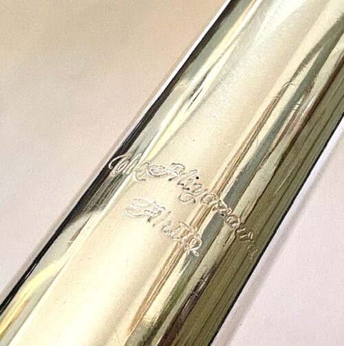 Miyazawa Classic (Vision) Flute, All .925 Silver, Offset G, B Foot, 9k Lipplate/14k Riser, Gold Crown, Closed Hole, 1-Year Warranty!