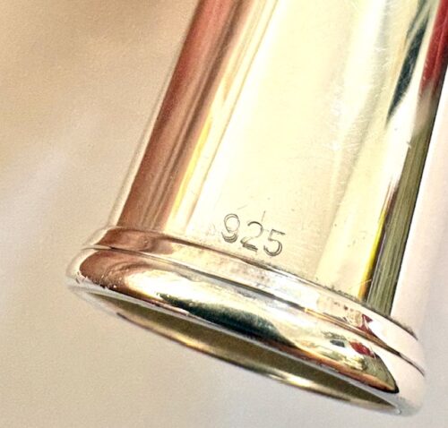 Miyazawa Classic (Vision) Flute, All .925 Silver, Offset G, B Foot, 9k Lipplate/14k Riser, Gold Crown, Closed Hole, 1-Year Warranty!