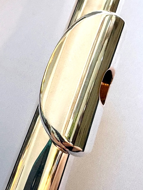 IMG_1824 Mateki MO-052 RH Solid .900 Coin Silver Handmade Flute, Inline G, C# Trill Key, Overhauled With 1-Year Warranty!