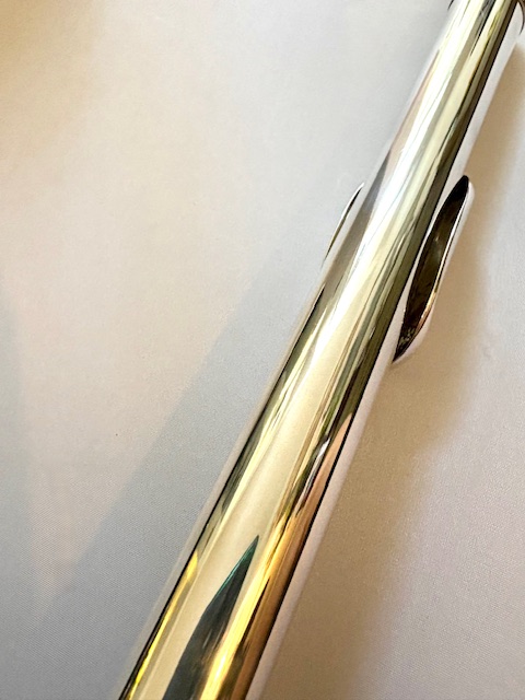 IMG_1826 Mateki MO-052 RH Solid .900 Coin Silver Handmade Flute, Inline G, C# Trill Key, Overhauled With 1-Year Warranty!