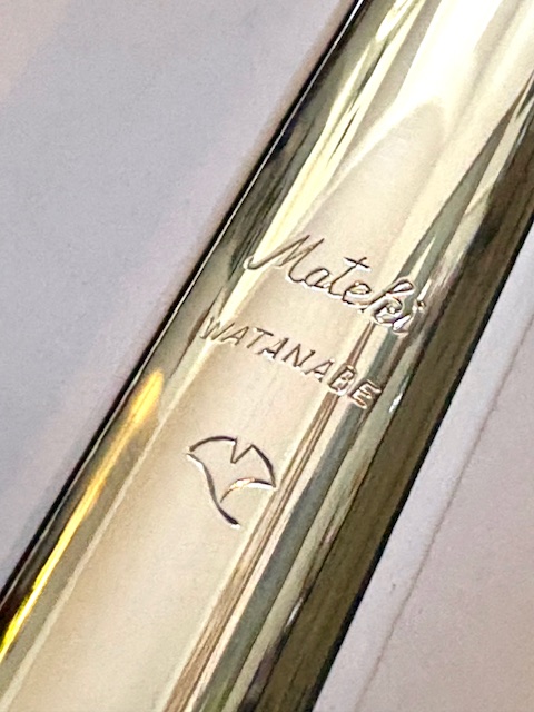 IMG_1827 Mateki MO-052 RH Solid .900 Coin Silver Handmade Flute, Inline G, C# Trill Key, Overhauled With 1-Year Warranty!