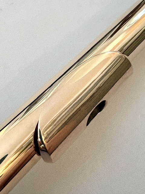 Powell 9k Aurumite Conservatory Flute, Sterling Mechanism, Solid 9k Gold Lip, Inline G, Lumina Cut, 1-Year Warranty!