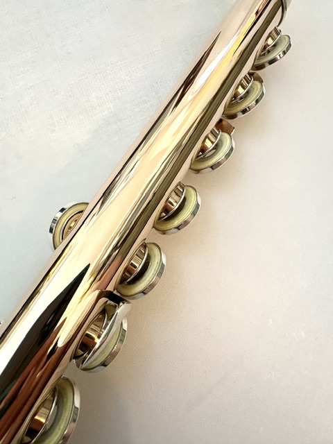 Powell 9k Aurumite Conservatory Flute, Sterling Mechanism, Solid 9k Gold Lip, Inline G, Lumina Cut, 1-Year Warranty!