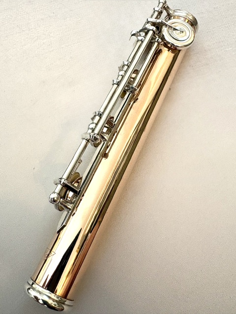 Powell 9k Aurumite Conservatory Flute, Sterling Mechanism, Solid 9k Gold Lip, Inline G, Lumina Cut, 1-Year Warranty!