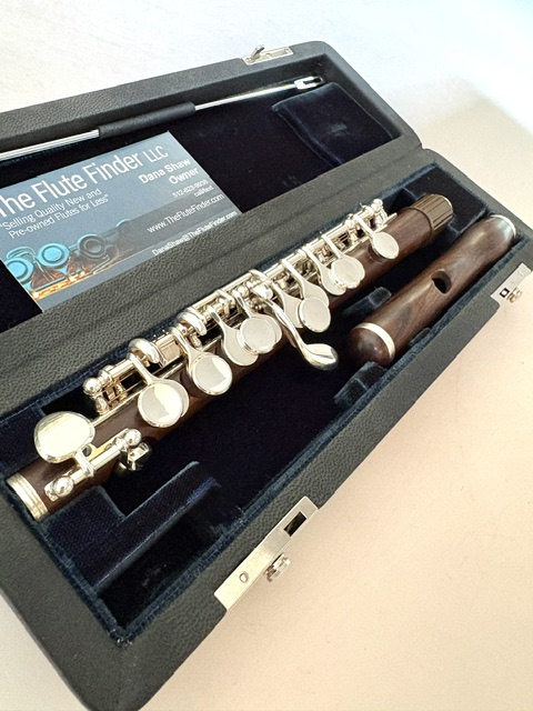 Hammig Cocus Handmade 651/4 Piccolo With Wave Headjoint, Sterling Mechanism, High G# Mechanism, Warranty!
