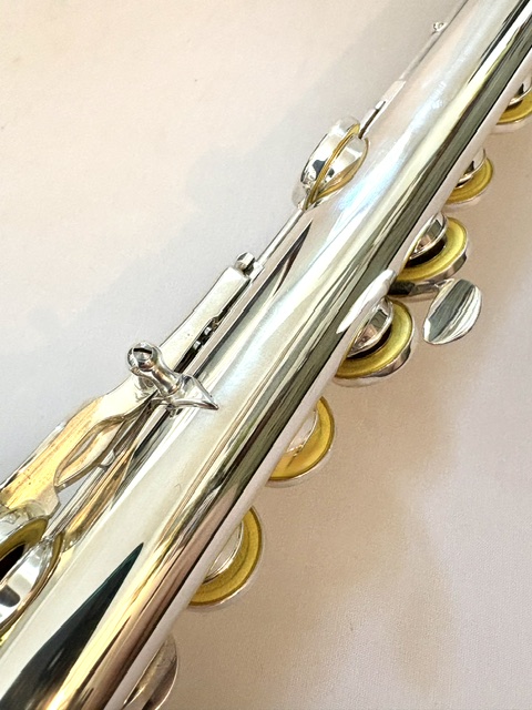IMG_2170 Haynes Amadeus AF-900 Flute, Sterling Silver Headjoint Body Foot Mechanism, Offset G, C# Trill, D# Roller, 14k Lip/Riser, Warranty!