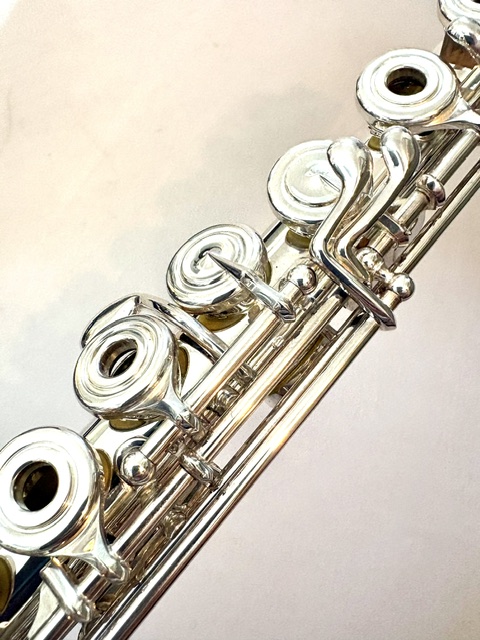 IMG_2171 Haynes Amadeus AF-900 Flute, Sterling Silver Headjoint Body Foot Mechanism, Offset G, C# Trill, D# Roller, 14k Lip/Riser, Warranty!