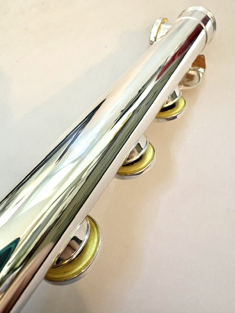 IMG_2174 Haynes Amadeus AF-900 Flute, Sterling Silver Headjoint Body Foot Mechanism, Offset G, C# Trill, D# Roller, 14k Lip/Riser, Warranty!