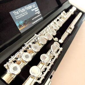New Dizhao DZ-301 CEF Flute, All Silver Plated, Sterling Silver Lipplate/Riser, Offset G, Split E Mechanism, C Foot, Factory Warranty!