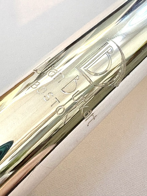 IMG_2287 Lillian Burkart Elite 5/95 Platinum Enhanced Handmade Flute, Inline G, C# Trill, Split E Mechanism, C4 Headjoint Cut, Gold Riser, 1-Year Warranty!