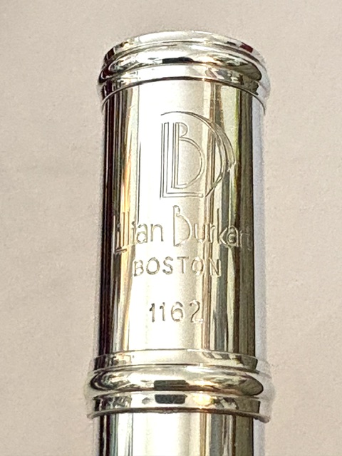 IMG_2311 Lillian Burkart Elite 5/95 Platinum Enhanced Handmade Flute, Inline G, C# Trill, Split E Mechanism, C4 Headjoint Cut, Gold Riser, 1-Year Warranty!