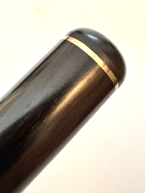 Powell Grenadilla Wood Flute Headjoint, 14K Gold Tenon and Accents, Lumina Cut, 1-Year Warranty!