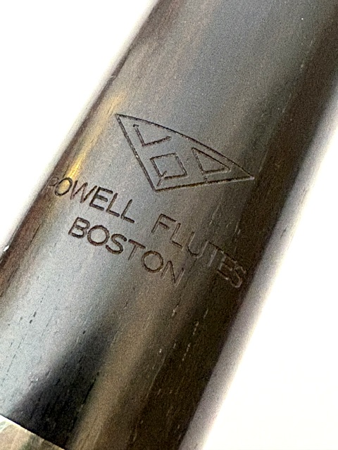 Powell Grenadilla Wood Flute Headjoint, 14K Gold Tenon and Accents, Lumina Cut, 1-Year Warranty!