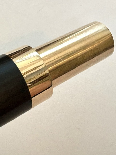 Powell Grenadilla Wood Flute Headjoint, 14K Gold Tenon and Accents, Lumina Cut, 1-Year Warranty!