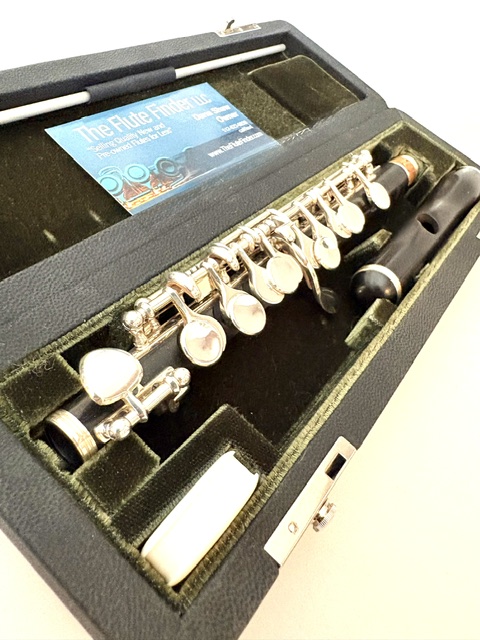 Hammig 650/4 Grenadilla Wood Piccolo, .925 Mechanism, G# Mechanism, Split E, Wave Headjoint Cut, Warranty!