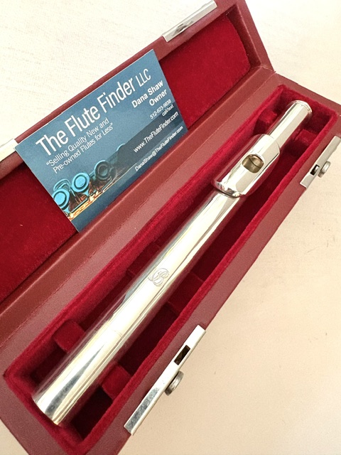 IMG_2439 Brannen Sterling Silver Flute Headjoint, 14k Gold Riser, Modified Cooper Cut, 1-Year Warranty!