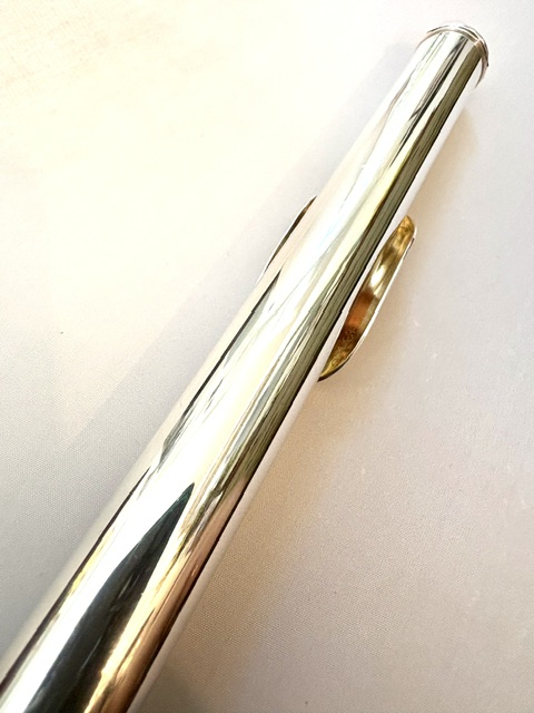 IMG_2444 Brannen Sterling Silver Flute Headjoint, 14k Gold Riser, Modified Cooper Cut, 1-Year Warranty!
