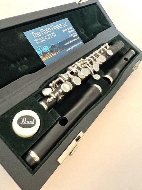 Pearl PFP-165E Piccolo, Both a Wave Grenadilla Wood and a Wave Grenaditte Composite Headjoint, 1-Year Warranty!