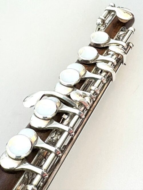 Weissman-McKenna Verawood Handmade Piccolo, 2 Headjoints, Verawood with 14k Inlay Wings, Handmade Mancke Kingwood Headjoint w/Medium Wave, Silver Mechanism, 1-Year Warranty!