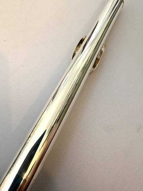 N.D.”Tip” Lamberson Handmade All Silver Flute, Inline G, Soldered Tone Holes, 14k Plated Lip, Overhauled, 1-Year Warranty!