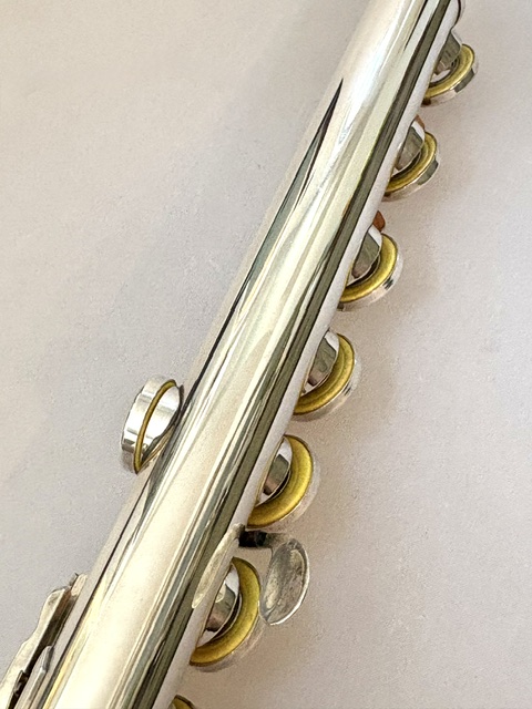 N.D.”Tip” Lamberson Handmade All Silver Flute, Inline G, Soldered Tone Holes, 14k Plated Lip, Overhauled, 1-Year Warranty!