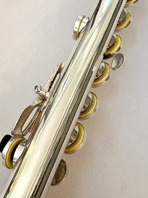 N.D.”Tip” Lamberson Handmade All Silver Flute, Inline G, Soldered Tone Holes, 14k Plated Lip, Overhauled, 1-Year Warranty!