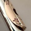 IMG_2712 Song .995 Silver Flute, Handmade Engraved Headjoint, 14K Solid Gold Lip/Riser, 14k Wings, Diamond & Gemstone Embellished