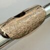 IMG_2714 Song .995 Silver Flute, Handmade Engraved Headjoint, 14K Solid Gold Lip/Riser, 14k Wings, Diamond & Gemstone Embellished