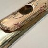 IMG_2717 Song .995 Silver Flute, Handmade Engraved Headjoint, 14K Solid Gold Lip/Riser, 14k Wings, Diamond & Gemstone Embellished
