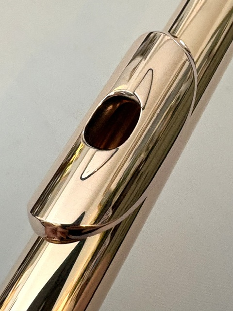 IMG_2726 JR Lafin by Brannen 14k Handmade Flute Headjoint, Adler Wings, 1-Year Warranty!