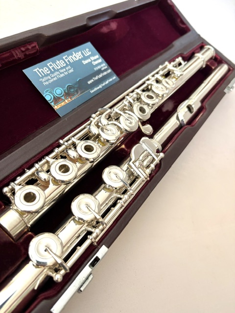 IMG_2742 Muramatsu DS Handmade Professional Flute, All Silver, Offset G, C# Trill, Split E Mechanism, D# Roller, Tsubasa Headjoint, 1-Year Warranty!