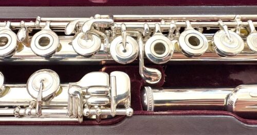 IMG_2755 Muramatsu DS Handmade Professional Flute, All Silver, Offset G, C# Trill, Split E Mechanism, D# Roller, Tsubasa Headjoint, 1-Year Warranty!