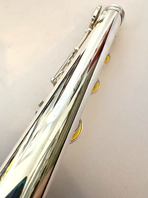 IMG_2757 Muramatsu DS Handmade Professional Flute, All Silver, Offset G, C# Trill, Split E Mechanism, D# Roller, Tsubasa Headjoint, 1-Year Warranty!