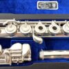 Haynes Q4 All Silver Flute, Gold Fusion Headjoint (14k Wall/Riser), Inline G, Soldered Tone Holes, 1-Year Warranty!