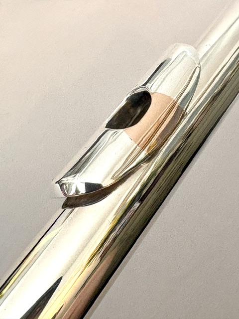 IMG_3040 Arista Sterling Silver Flute Headjoint with 14k Gold Insert/Extension, Warranty!