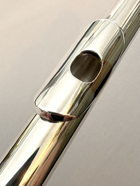 IMG_3041 Arista Sterling Silver Flute Headjoint with 14k Gold Insert/Extension, Warranty!