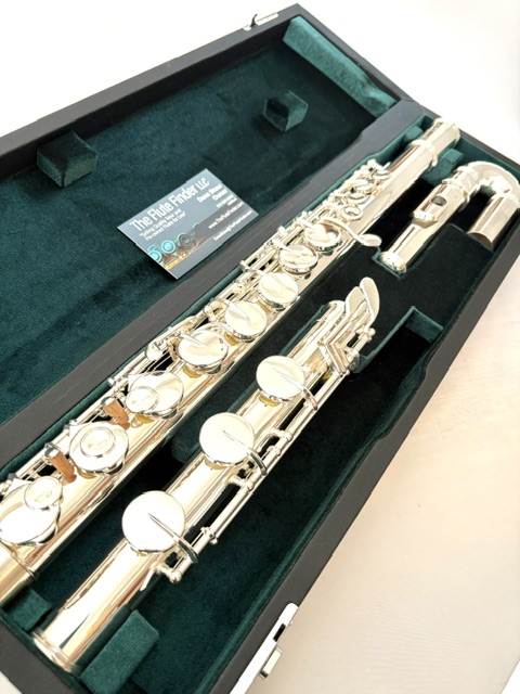 IMG_3047 New Pearl PFA-207 BEU Alto Flute, Sterling Silver Curved Headjoint and Body, B Foot, Factory Warranty!